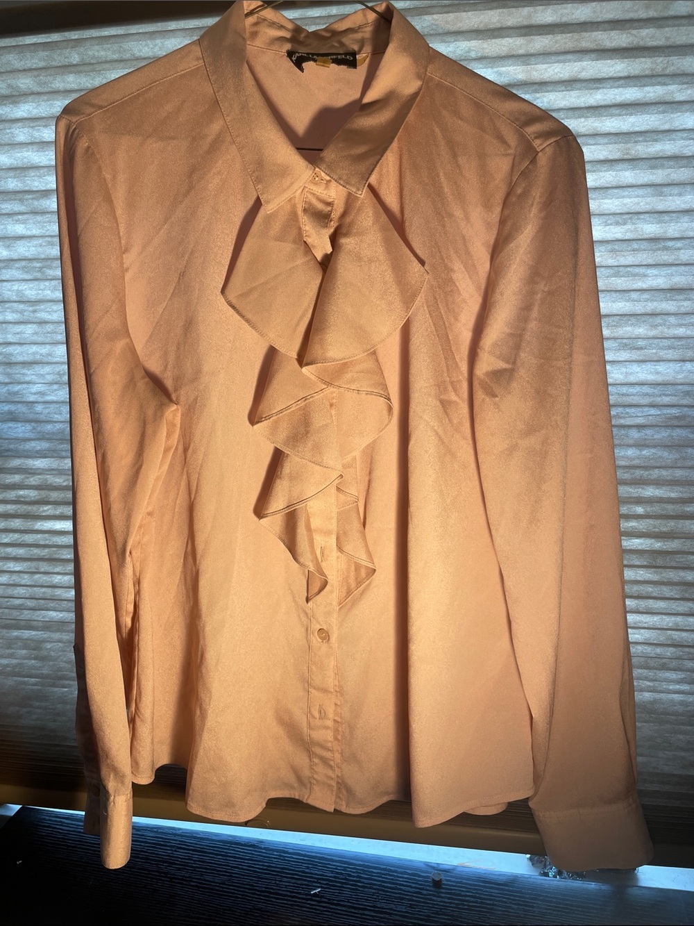 Classy Karl Lagerfeld blouse in Peachy Cream